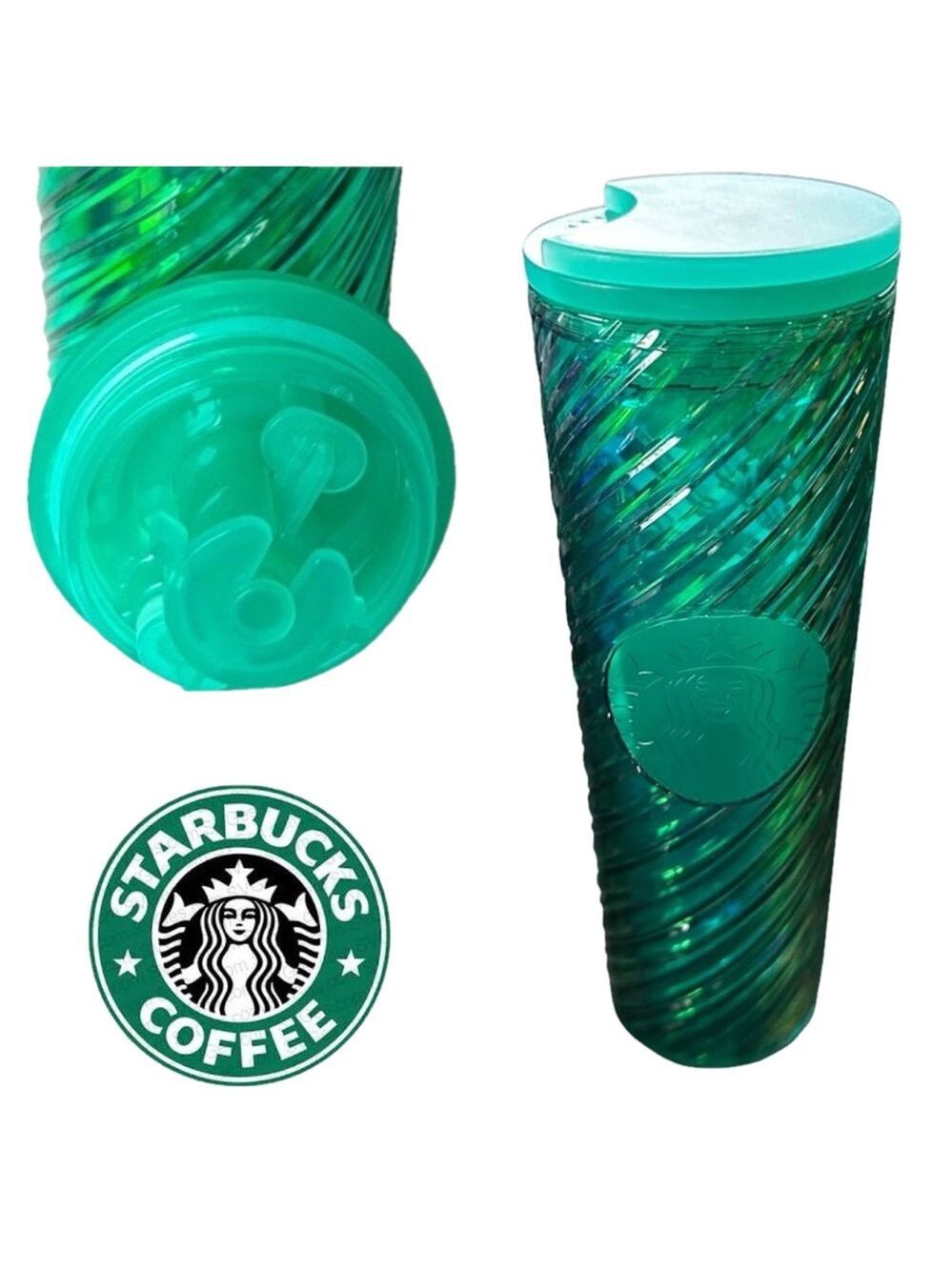 Starbucks 2022 Holiday Candy Cane Swirl Acrylic Tumbler